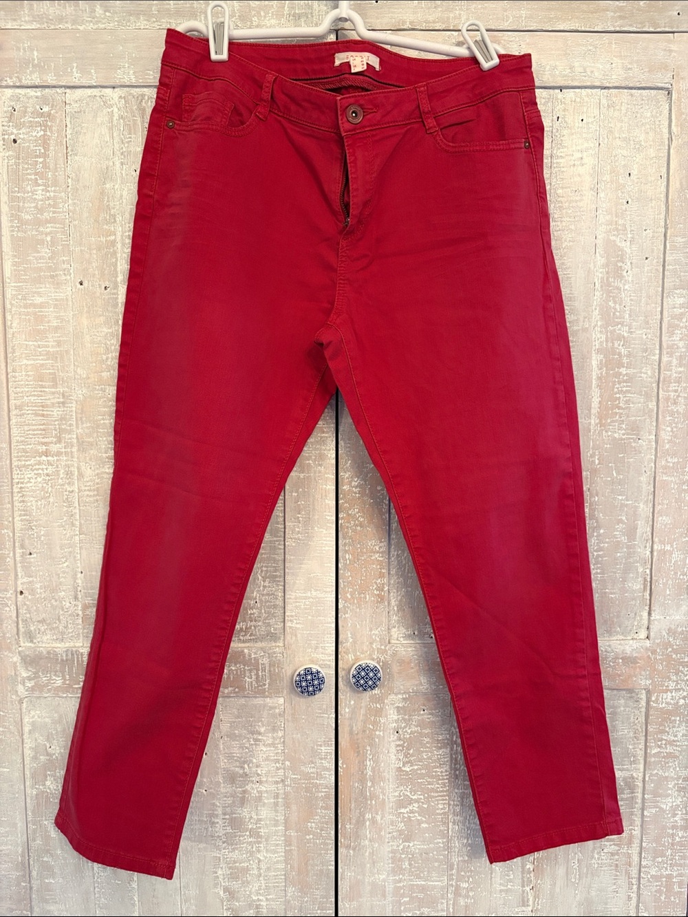 Esprit Women’s Skinny Jeans in Bold Red